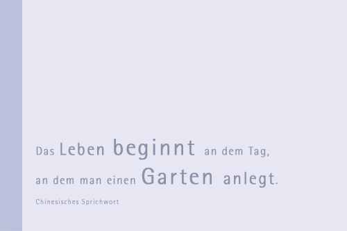 Ein Jahr im Garten
